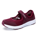 Summer Breathable Women Sneakers Healthy Walking Mary Jane Shoes Sporty Mesh Sport Running Mother Gift Light Flats 35-42 Size