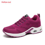 Fashion Women Lightweight Sneakers Running Shoes Outdoor Sports Shoes Breathable Mesh Comfort Running Shoes Air Cushion Lace Up