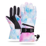 Thermal Ski Gloves Men Women Winter Fleece Waterproof Warm Child Snowboard Snow Gloves 3 Fingers Touch Screen for Skiing Riding