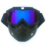 Unisex Ski Snowboard Mask Snowmobile Skiing Goggles Windproof Motocross Protective Glasses Safety Goggles with Mouth Filter