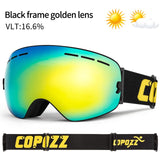 COPOZZ Brand Ski Goggles Men Women Snowboard Goggles Glasses For Skiing UV400 Protection Skiing Snow Glasses Anti-Fog Ski Mask