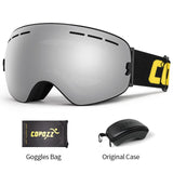 COPOZZ Brand Ski Goggles Men Women Snowboard Goggles Glasses For Skiing UV400 Protection Skiing Snow Glasses Anti-Fog Ski Mask