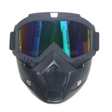 Unisex Ski Snowboard Mask Snowmobile Skiing Goggles Windproof Motocross Protective Glasses Safety Goggles with Mouth Filter